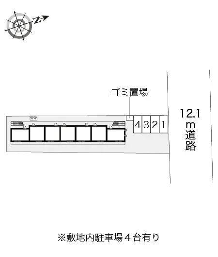 ★手数料０円★京都市山科区勧修寺下ノ茶屋町　月極駐車場（LP）